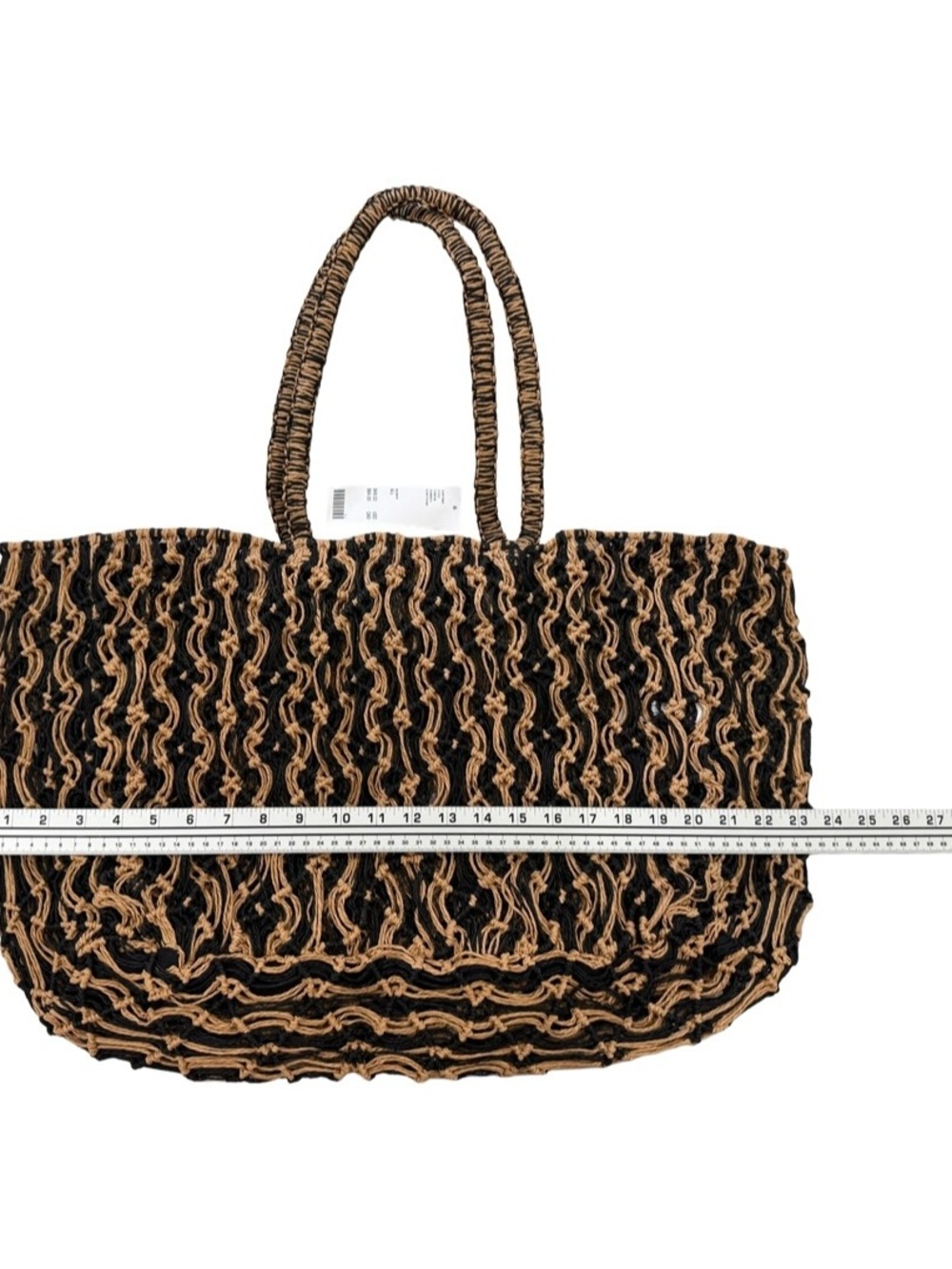 Urban Outfitters Black and Brown Woven Tote - Picture 7 of 9